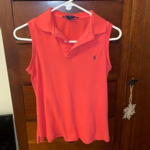 2/$10- Ralph Lauren Sport- Sleeveless Polo Top Collar Tank Top Golf